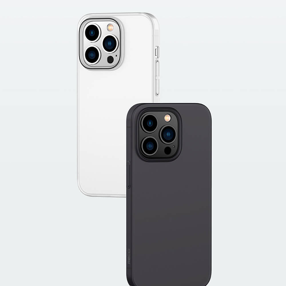 Recci Elite Serisi iPhone 14 Pro Max Kılıf Ultra İnce Mat PC Arka Yüzey Kılıf