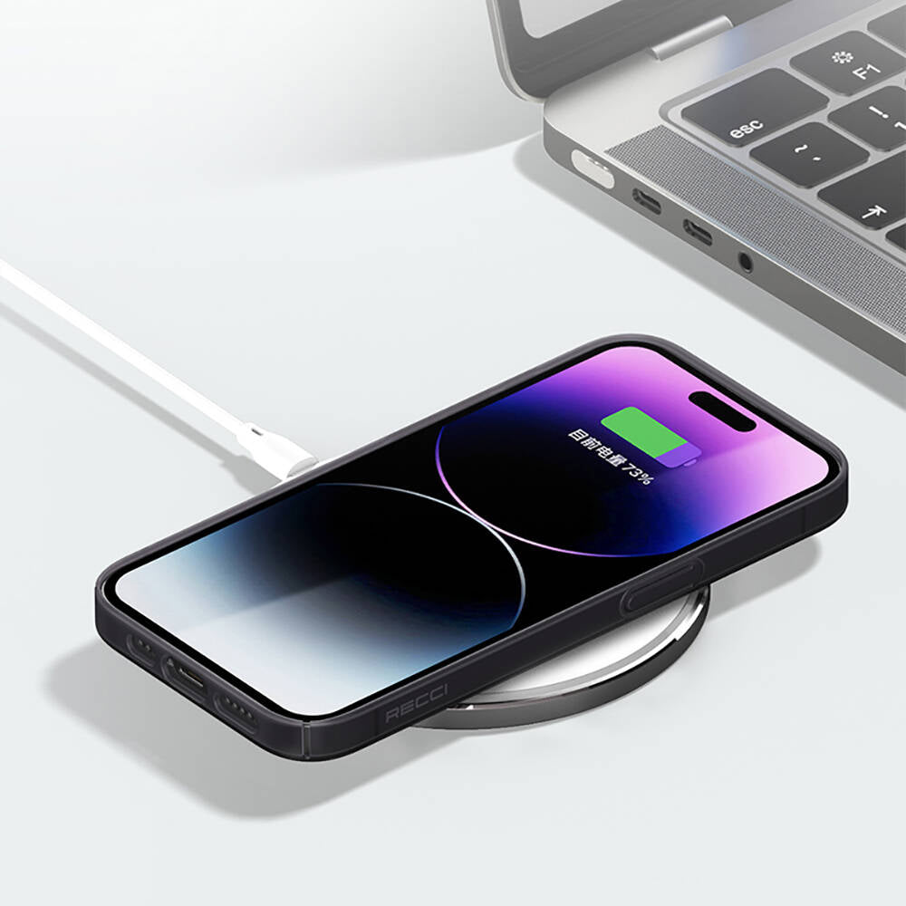 Recci Elite Serisi iPhone 14 Pro Max Kılıf Ultra İnce Mat PC Arka Yüzey Kılıf