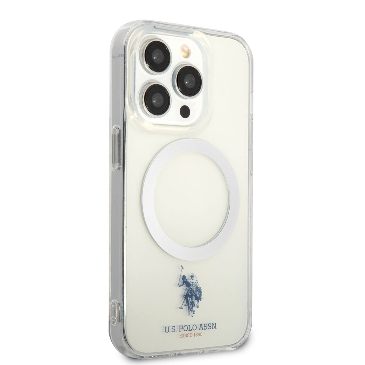 U.S. POLO ASSN. iPhone 14 Pro Max Magsafe Şarj Özellikli Transparan Tasarım Telefon Kılıfı - 10