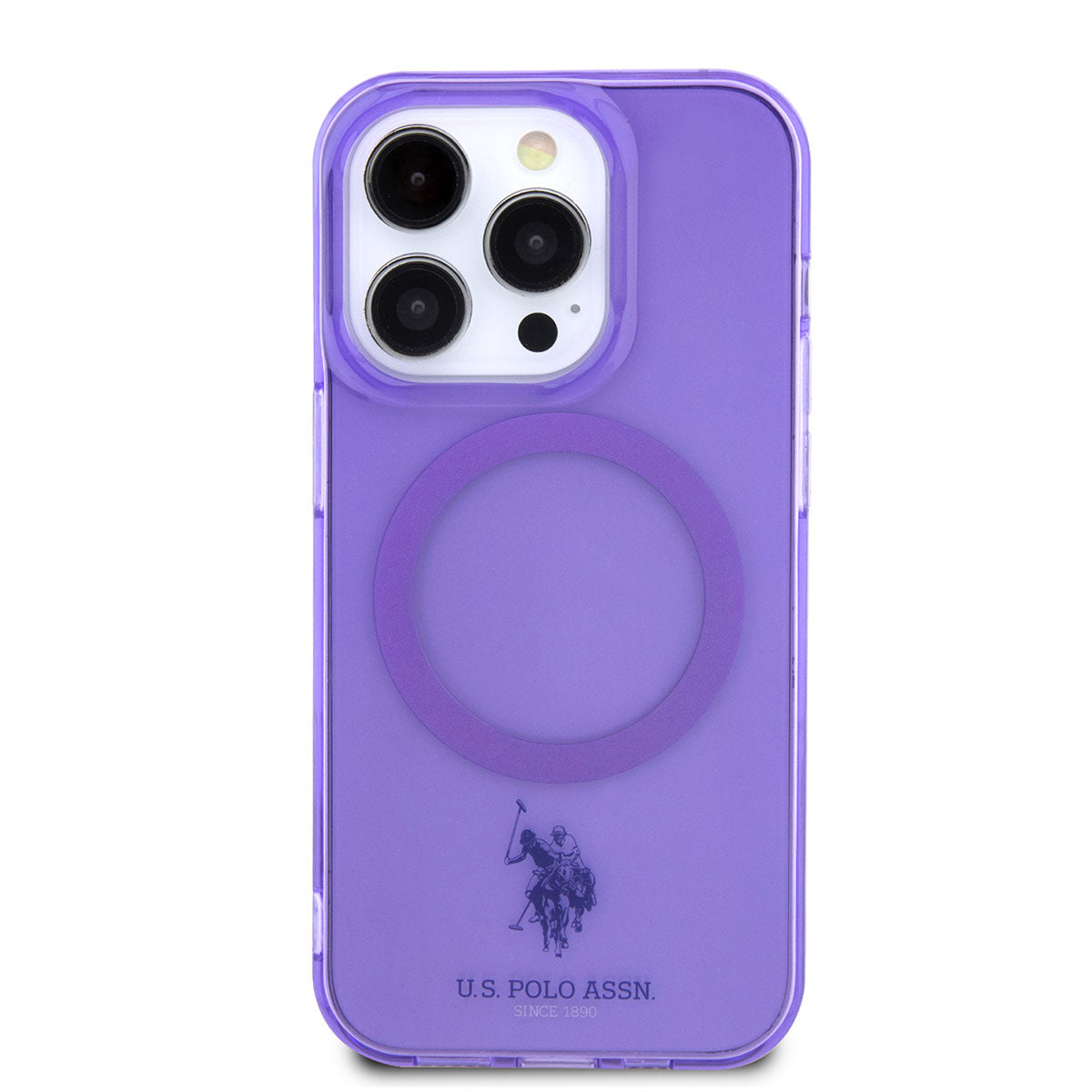 U.S. POLO ASSN. iPhone 14 Pro Max Magsafe Şarj Özellikli Transparan Tasarım Telefon Kılıfı - 3