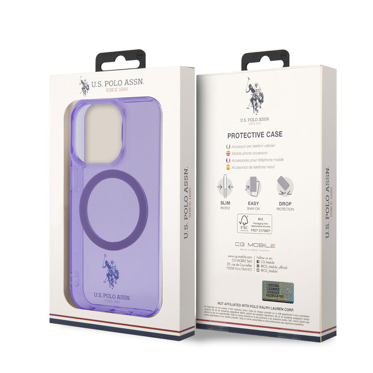 U.S. POLO ASSN. iPhone 14 Pro Max Magsafe Şarj Özellikli Transparan Tasarım Telefon Kılıfı - 7