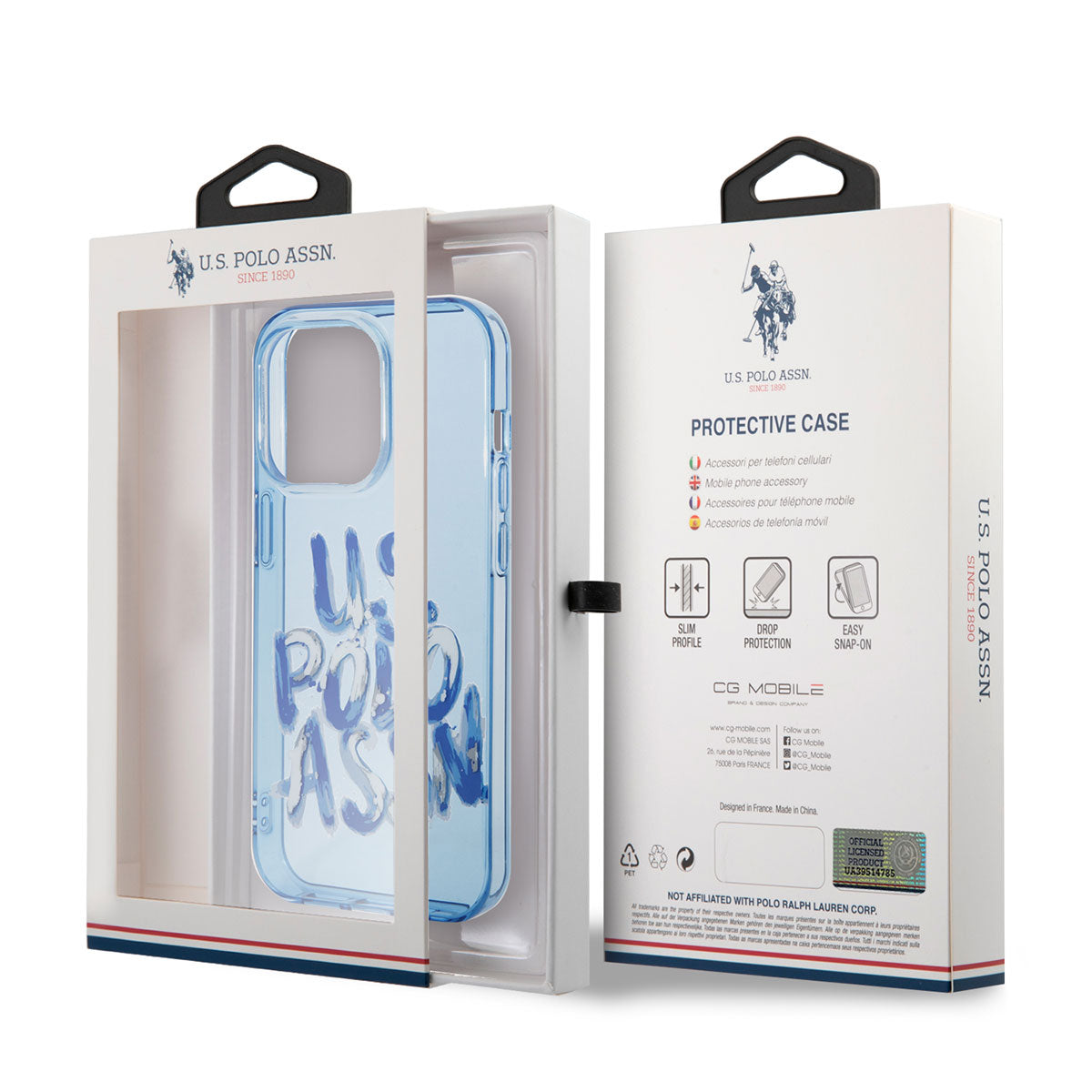 U.S. POLO ASSN. iPhone 14 Pro Max Renkli Grafiti Baskılı Dizayn Telefon Kılıfı - 4