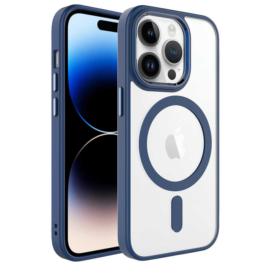 Cepax Chrome Magsafe iPhone 14 Pro Max Kablosuz Şarj Özellikli Silikon Telefon Kılıfı - 10