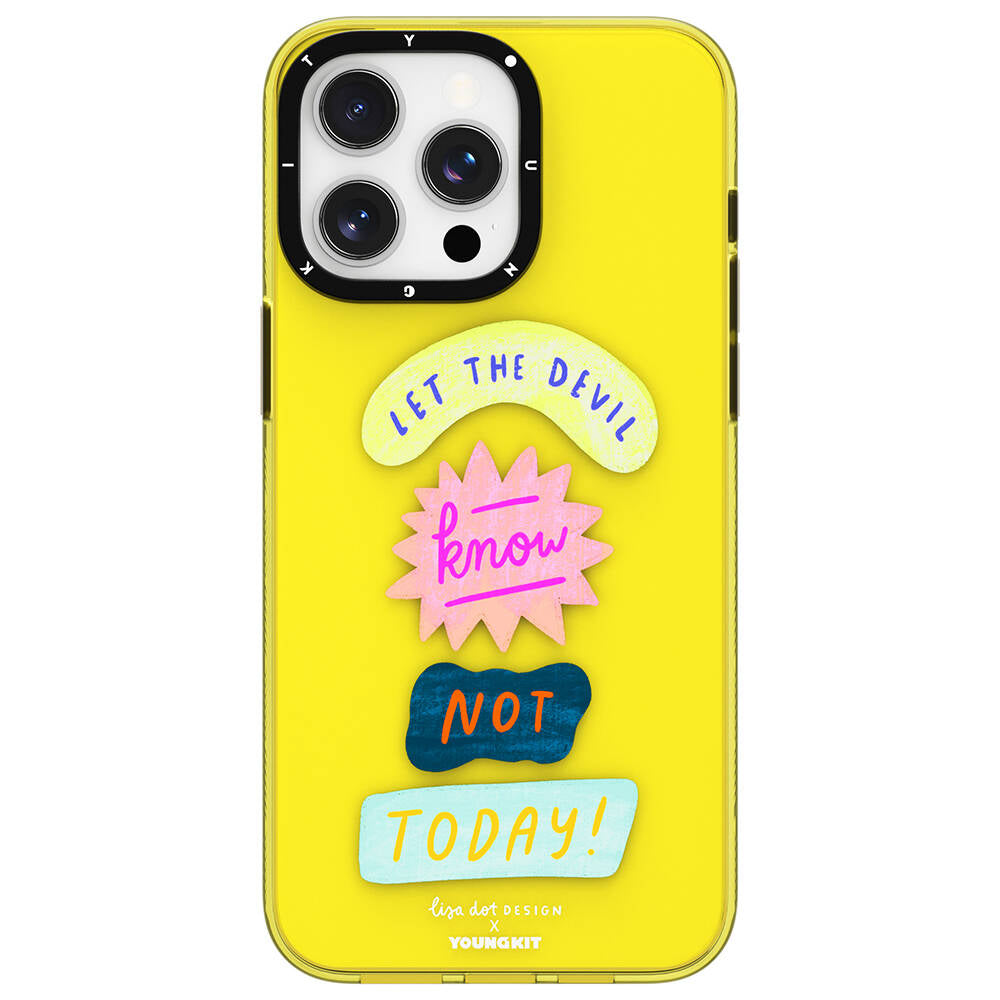 Youngkit Mindfulness Serisi iPhone 14 Pro Max Yazı Desenli Telefon Kılıfı - 2