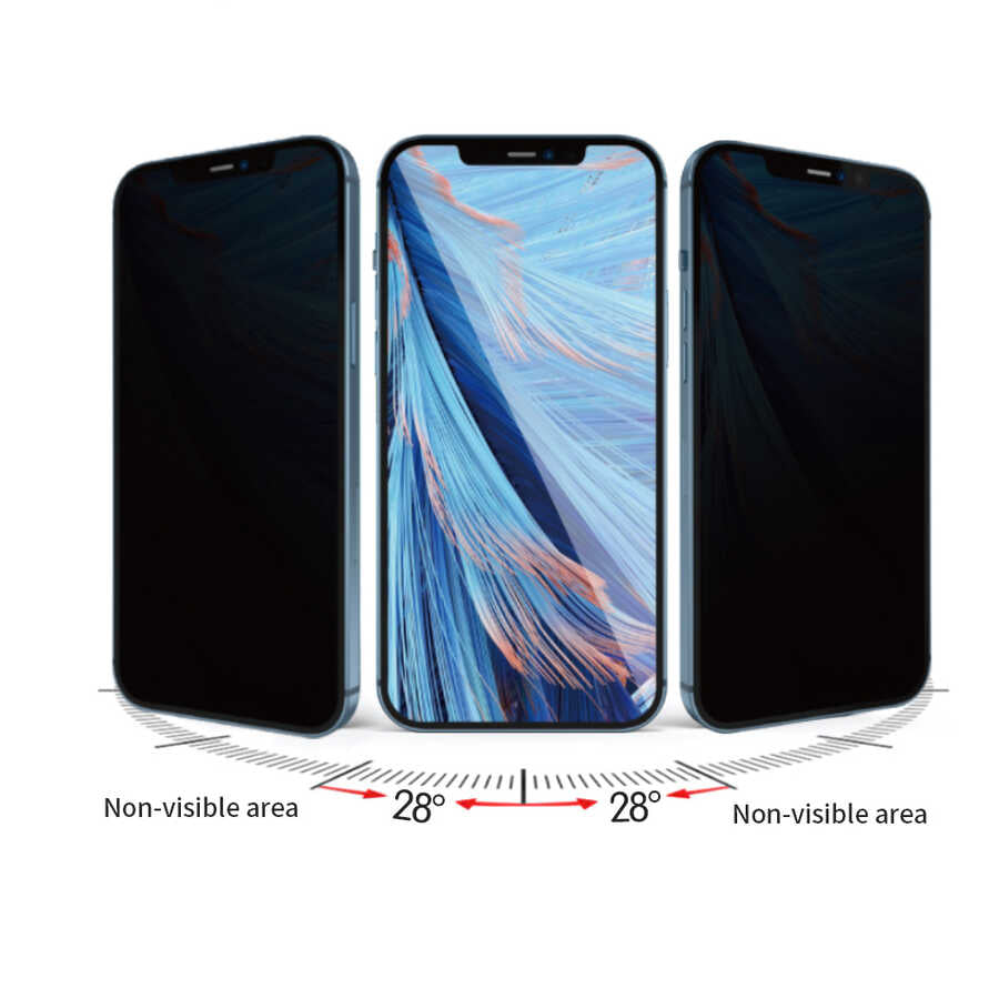 Wiwu iPrivacy iPhone 14 Pro HD Anti-Peep Ekran Koruyucu - 7