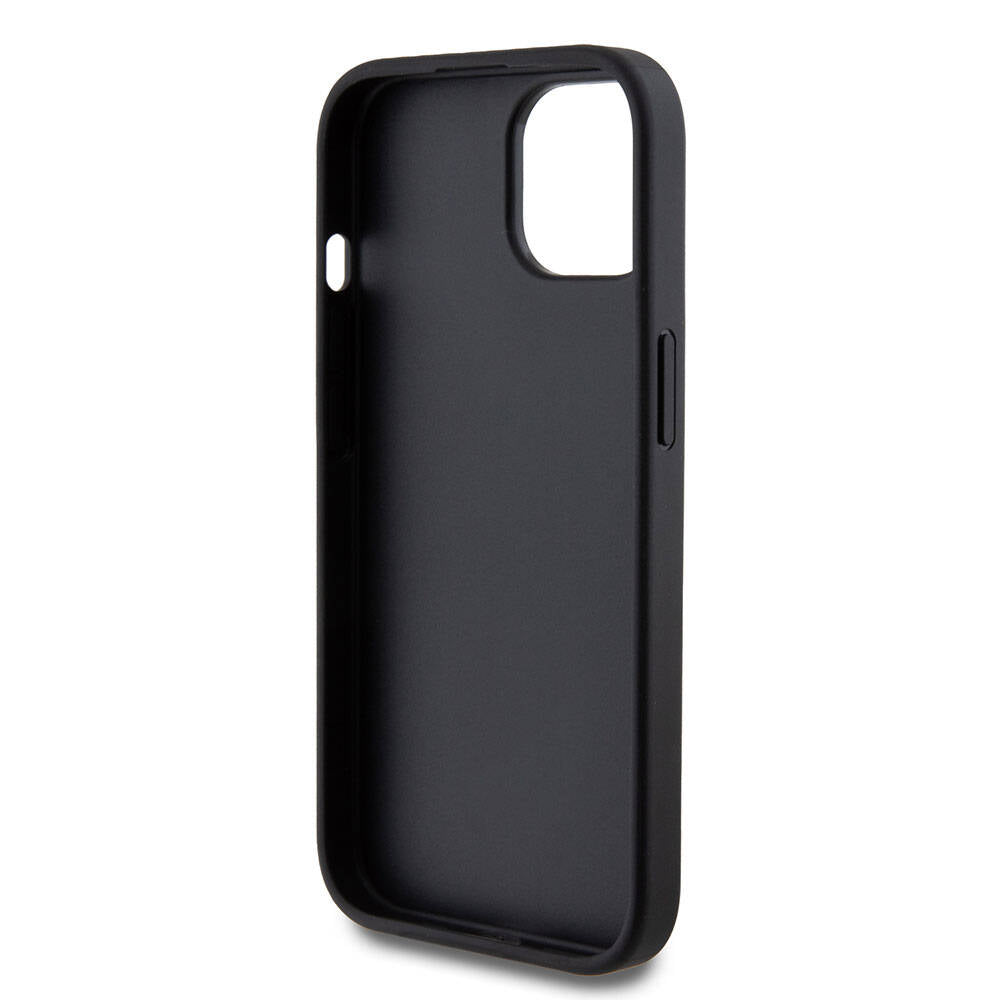 Guess iPhone 15 Orjinal Lisanslı 4G Büyük Metal Logolu Glitter Telefon Kılıfı - 6