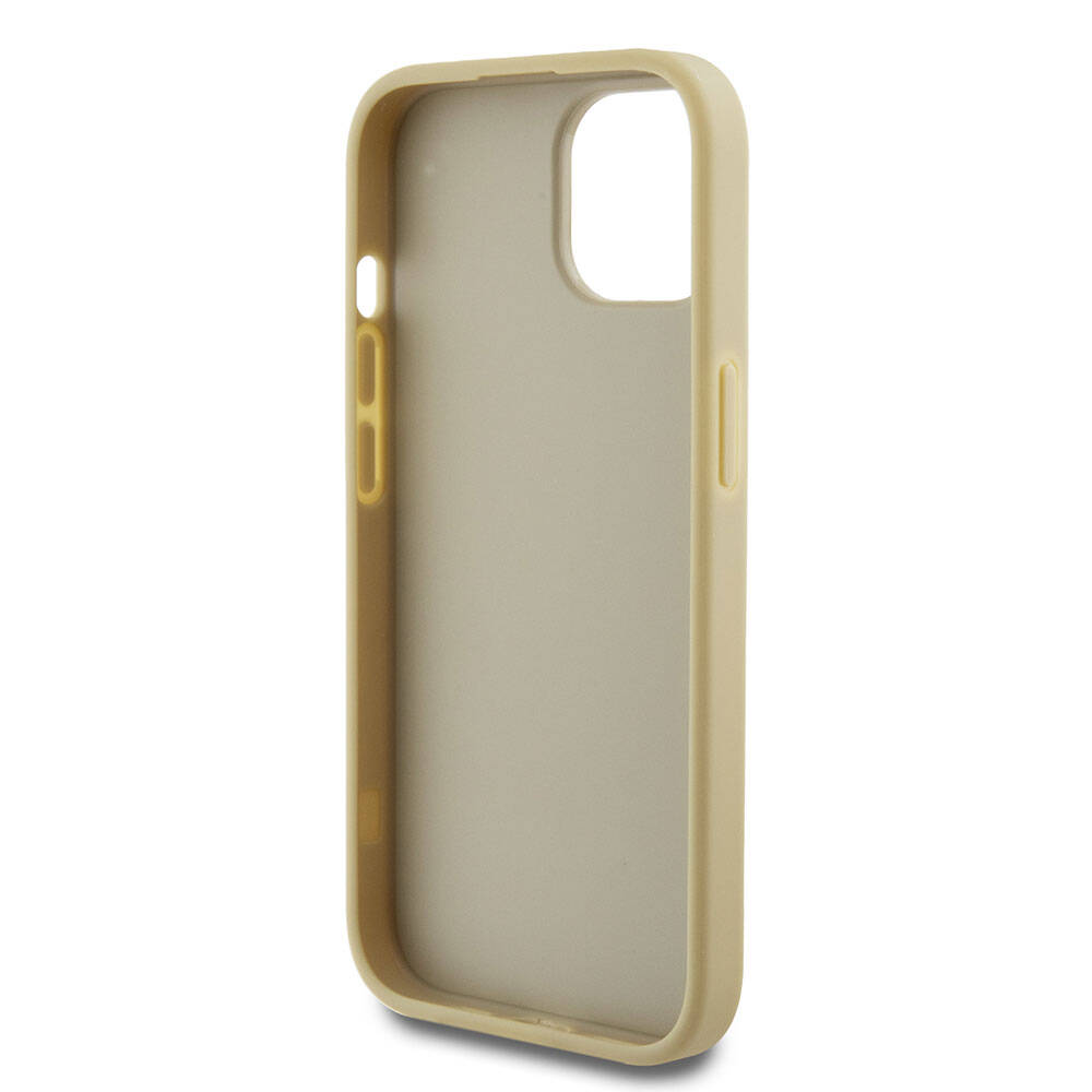Guess iPhone 15 Orjinal Lisanslı 4G Büyük Metal Logolu Glitter Telefon Kılıfı - 13