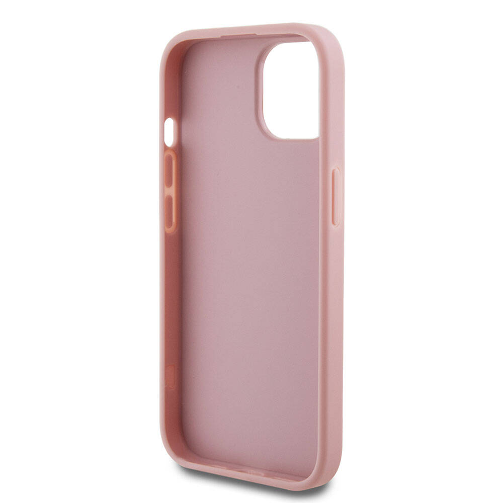 Guess iPhone 15 Orjinal Lisanslı 4G Büyük Metal Logolu Glitter Telefon Kılıfı - 20