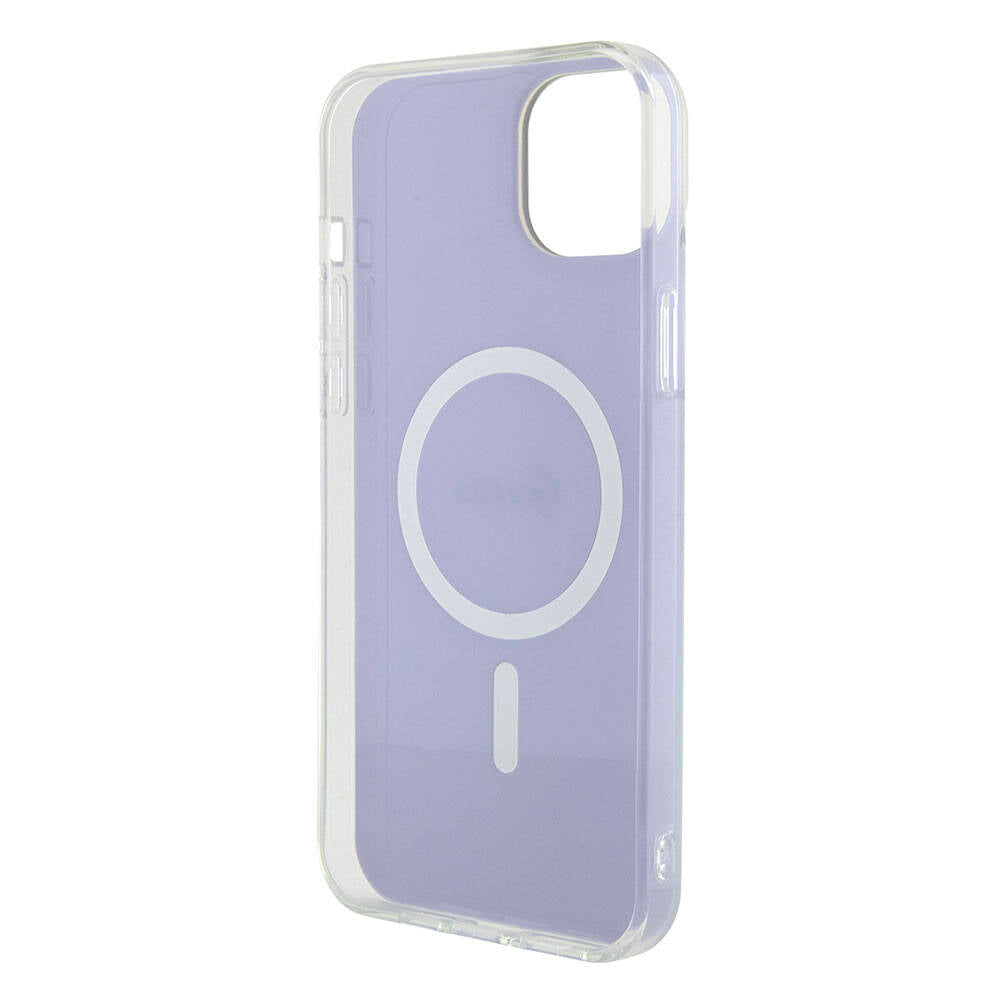 Guess iPhone 15 Orjinal Lisanslı Magsafe Şarj Özellikli Yazı Logolu Iridescent Telefon Kılıfı - 20
