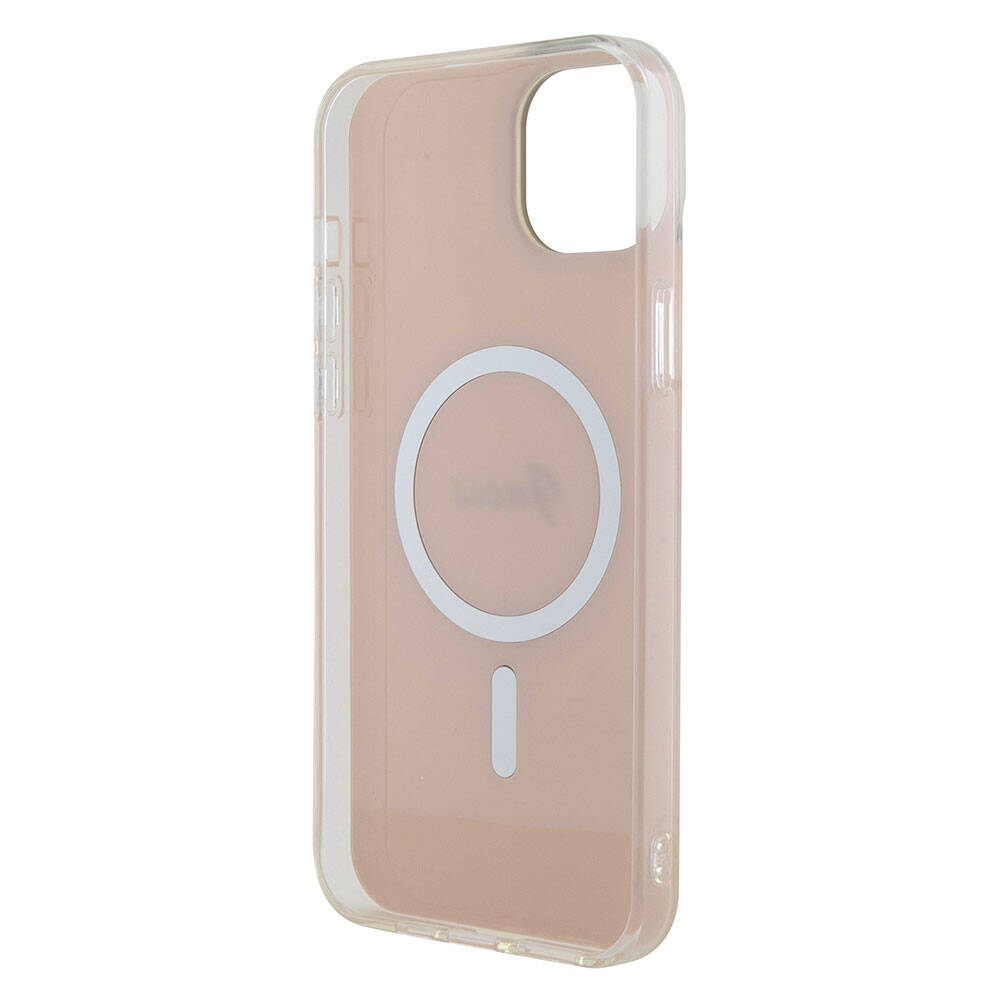 Guess iPhone 15 Orjinal Lisanslı Magsafe Şarj Özellikli Yazı Logolu Iridescent Telefon Kılıfı - 27