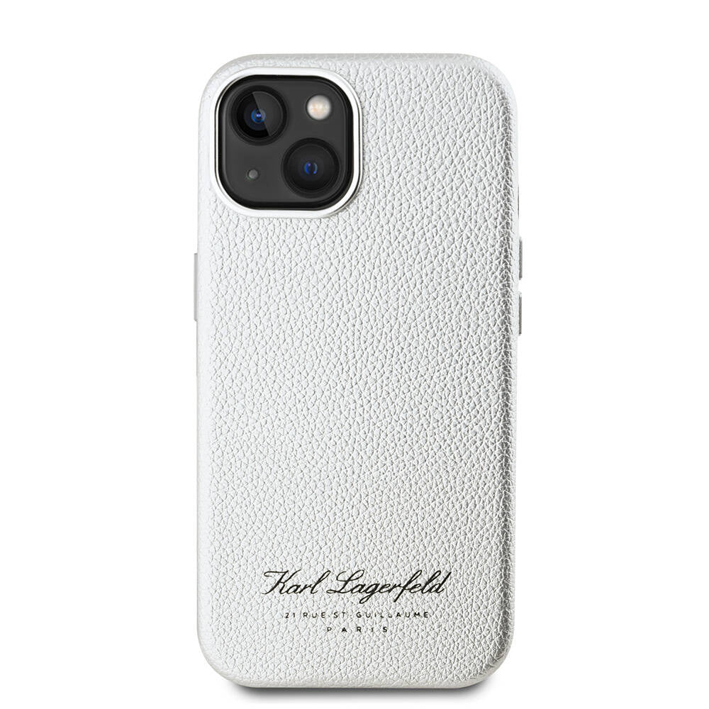 Karl Lagerfeld iPhone 15 Orjinal Lisanslı KL Yazılı Hotel Telefon Kılıfı - 3