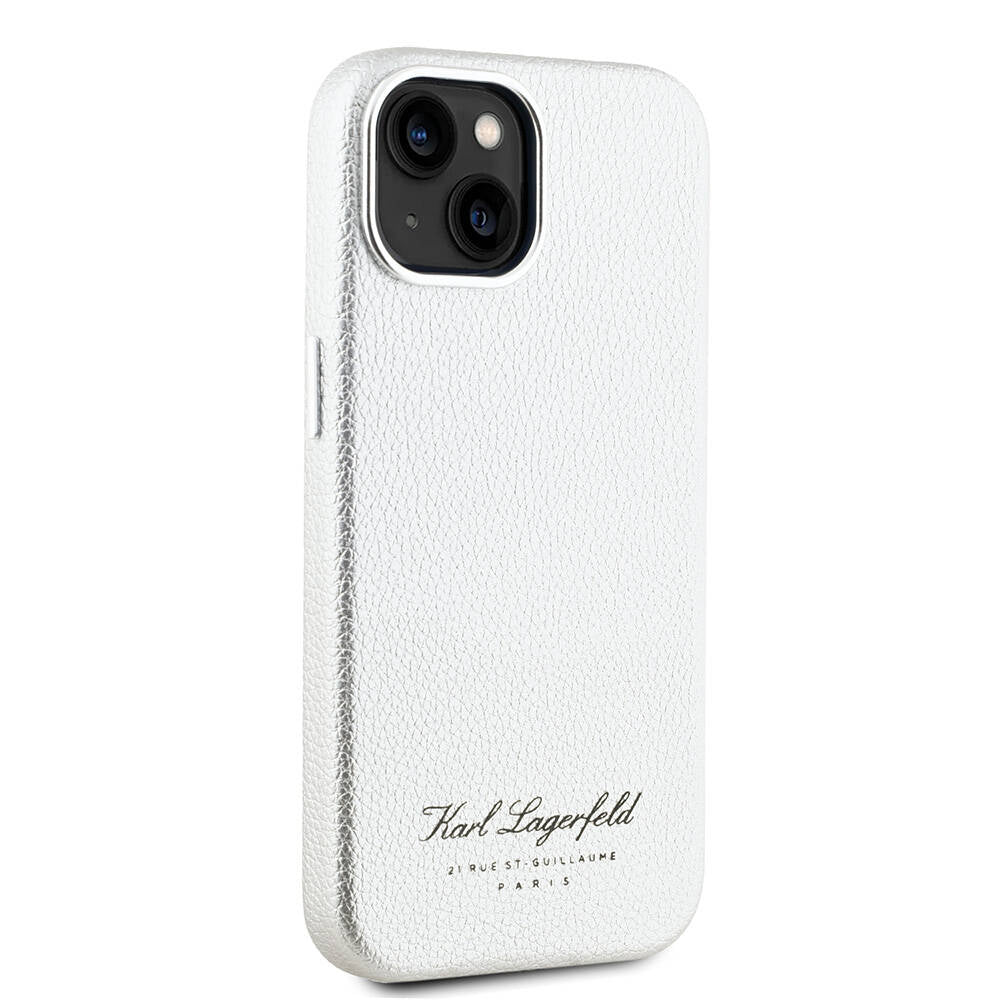 Karl Lagerfeld iPhone 15 Orjinal Lisanslı KL Yazılı Hotel Telefon Kılıfı - 4