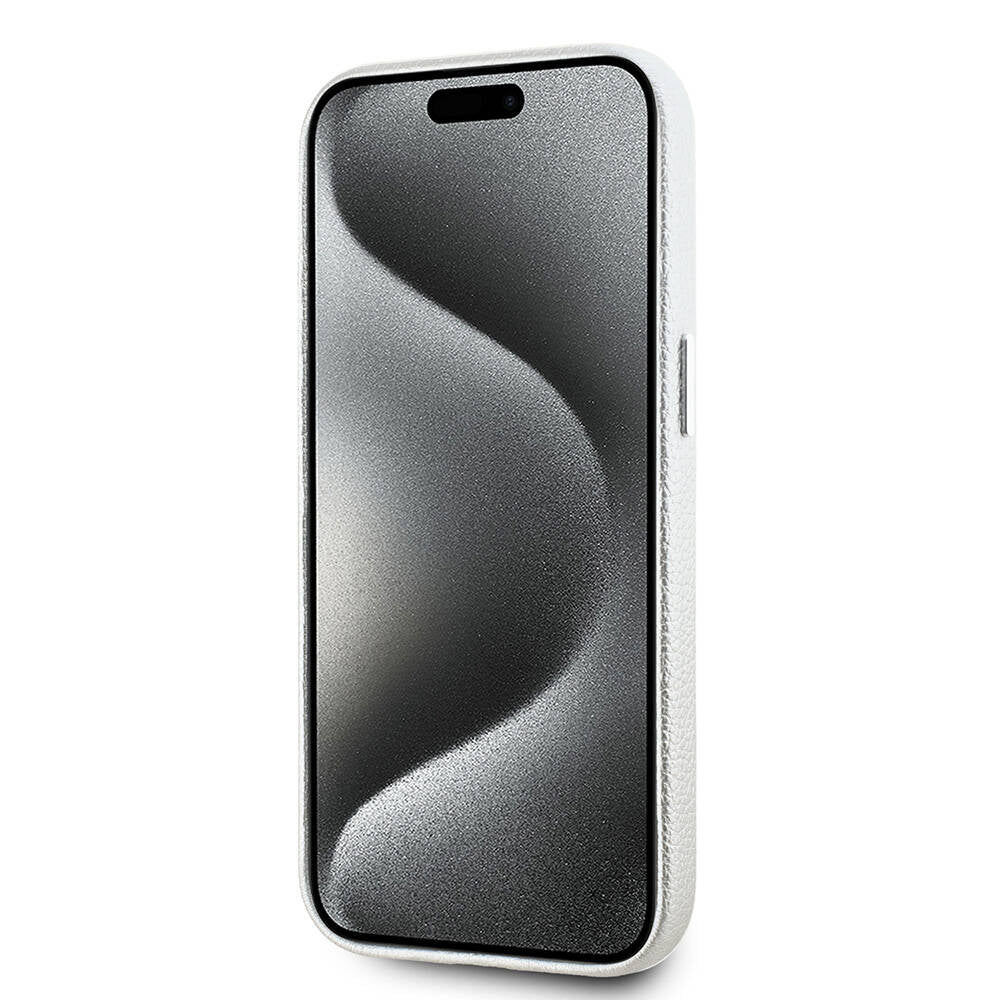 Karl Lagerfeld iPhone 15 Orjinal Lisanslı KL Yazılı Hotel Telefon Kılıfı - 5