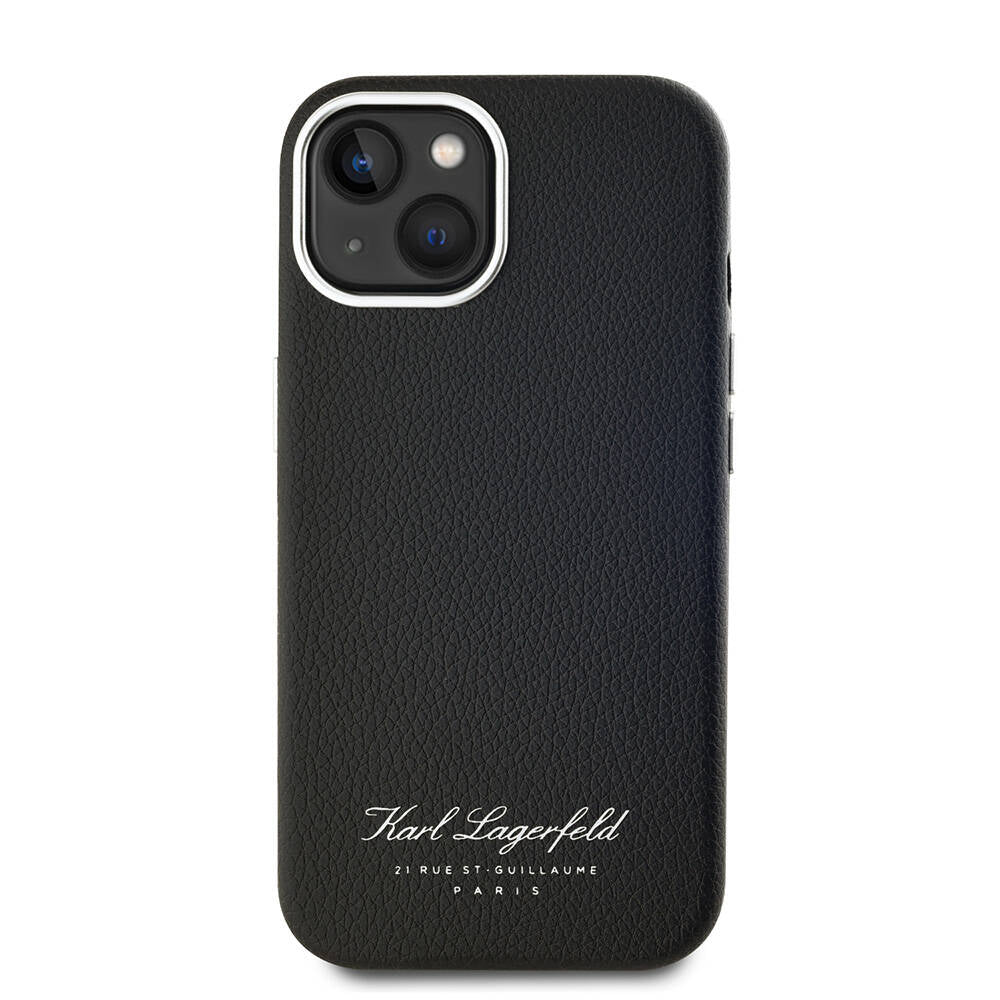 Karl Lagerfeld iPhone 15 Orjinal Lisanslı KL Yazılı Hotel Telefon Kılıfı - 10