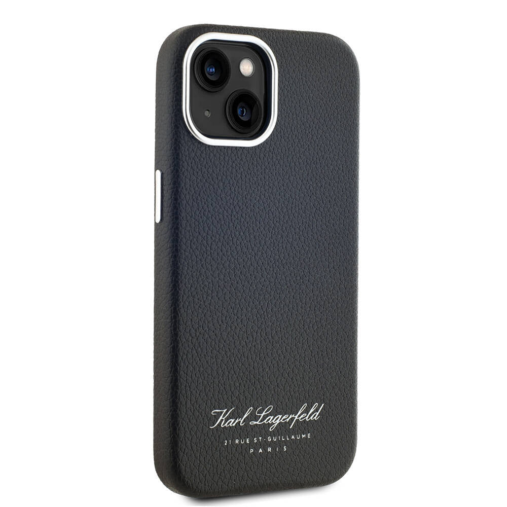 Karl Lagerfeld iPhone 15 Orjinal Lisanslı KL Yazılı Hotel Telefon Kılıfı - 11