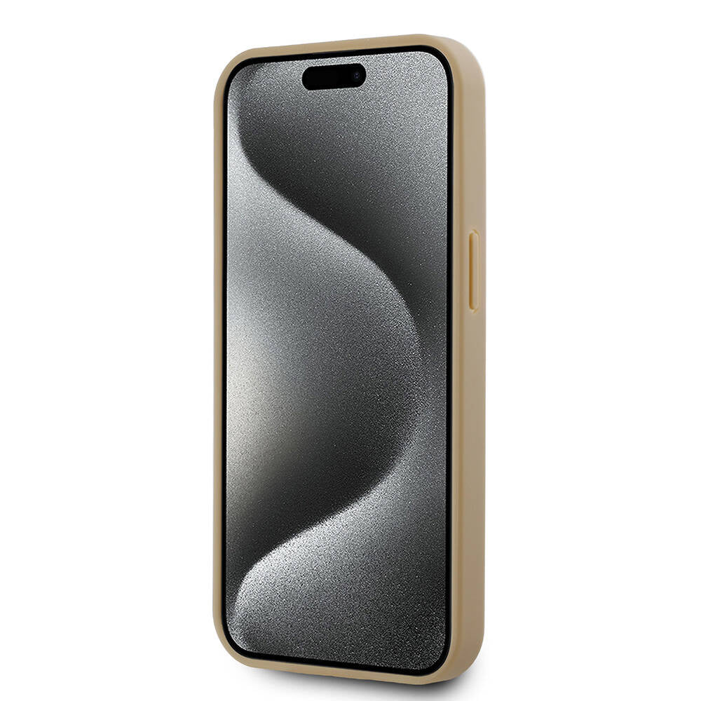 Karl Lagerfeld iPhone 15 Orjinal Lisanslı M-safe Şarj Özellikli KL Yazılı Hot Stamp Kılıf