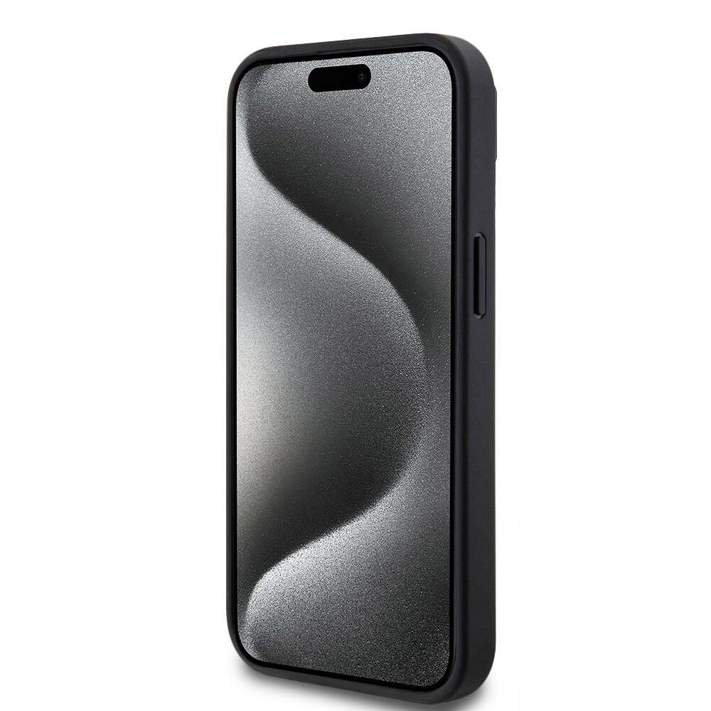 Lacoste iPhone 15 Orjinal Lisanslı PU Pike Desenli Arka Yüzey İkonik Timsah Dokuma Logolu Telefon Kılıfı - 12