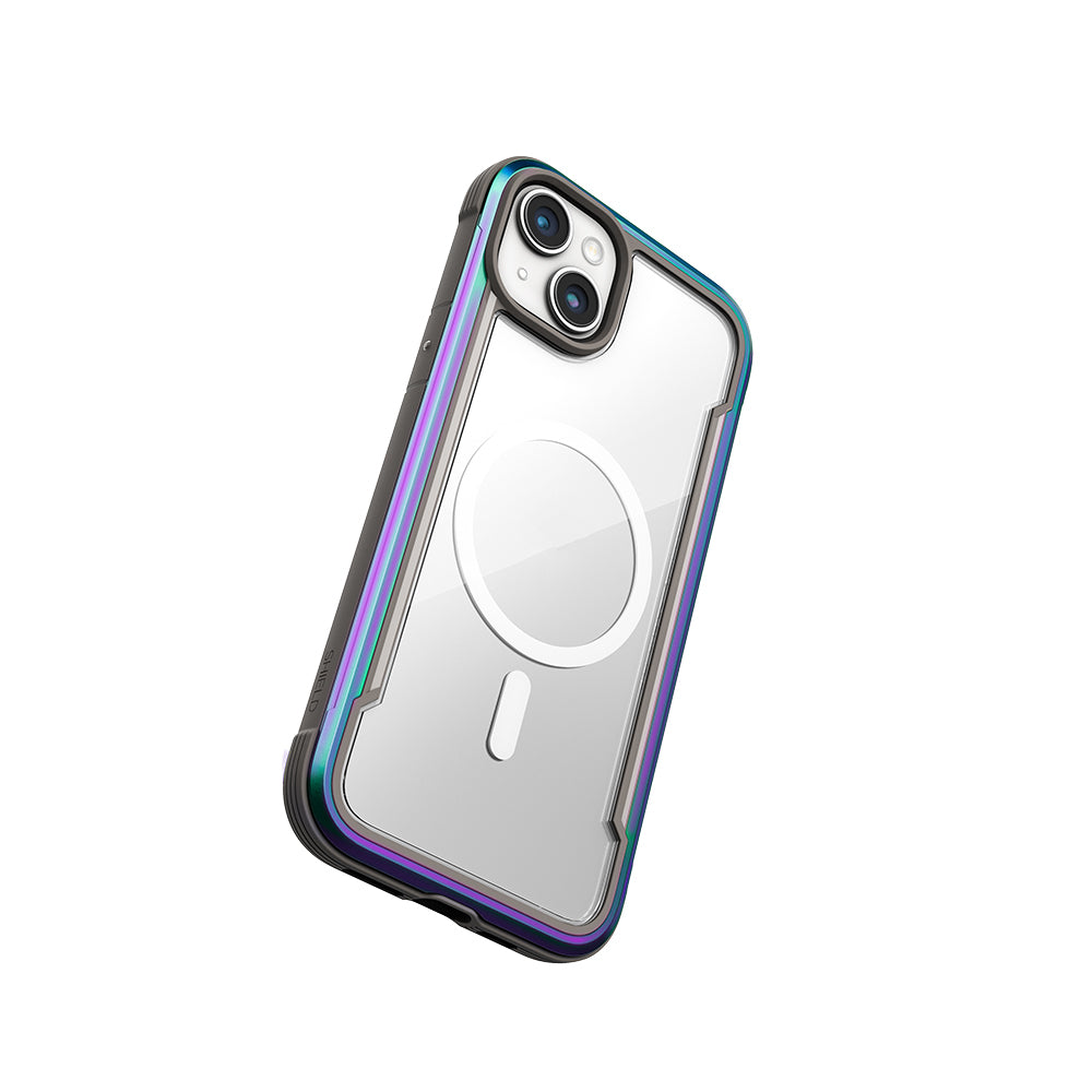 Raptic Shield Serisi iPhone 15 M-safe Şarj Özellikli Airbagli Şeffaf Arka Yüzey Kılıf