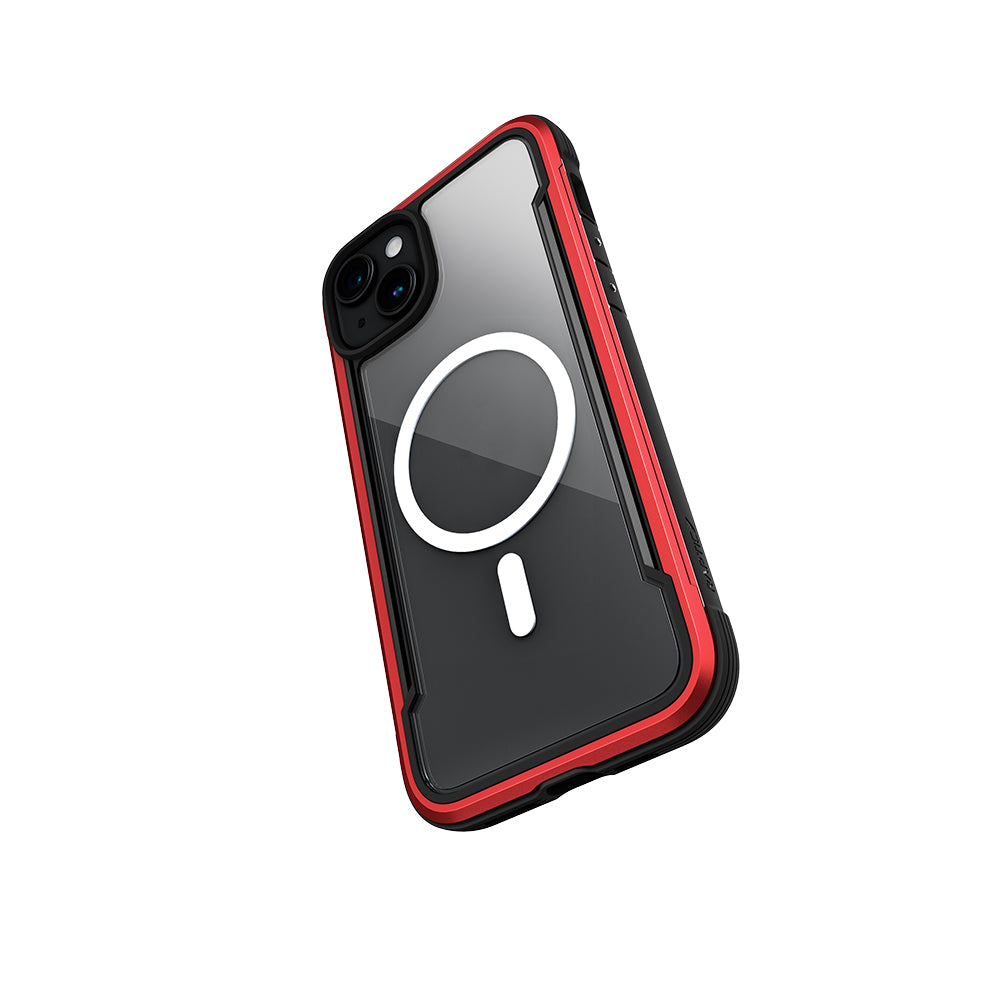 Raptic Shield Serisi iPhone 15 M-safe Şarj Özellikli Airbagli Şeffaf Arka Yüzey Kılıf