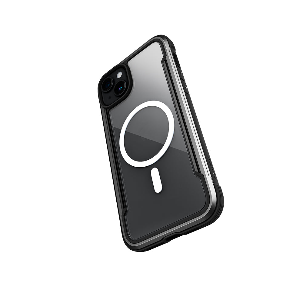 Raptic Shield Serisi iPhone 15 M-safe Şarj Özellikli Airbagli Şeffaf Arka Yüzey Kılıf