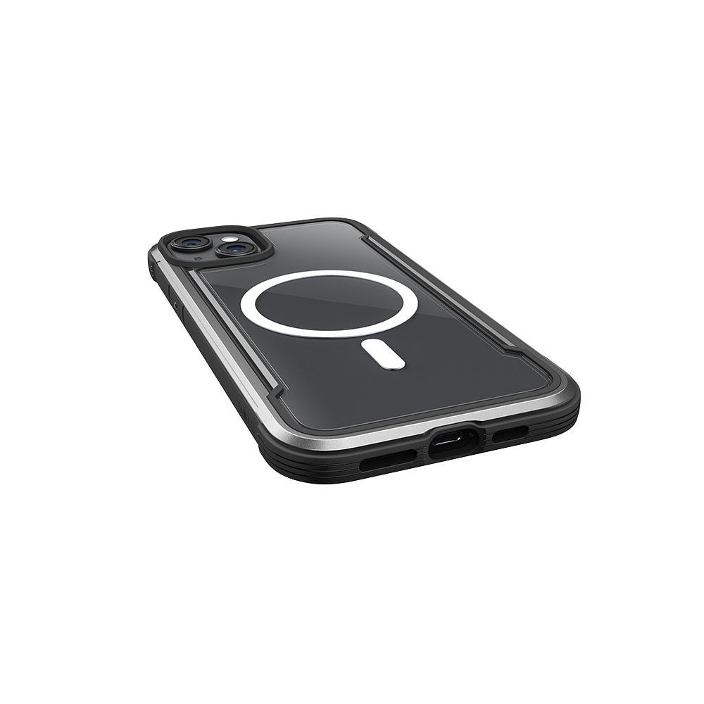Raptic Shield Serisi iPhone 15 M-safe Şarj Özellikli Airbagli Şeffaf Arka Yüzey Kılıf