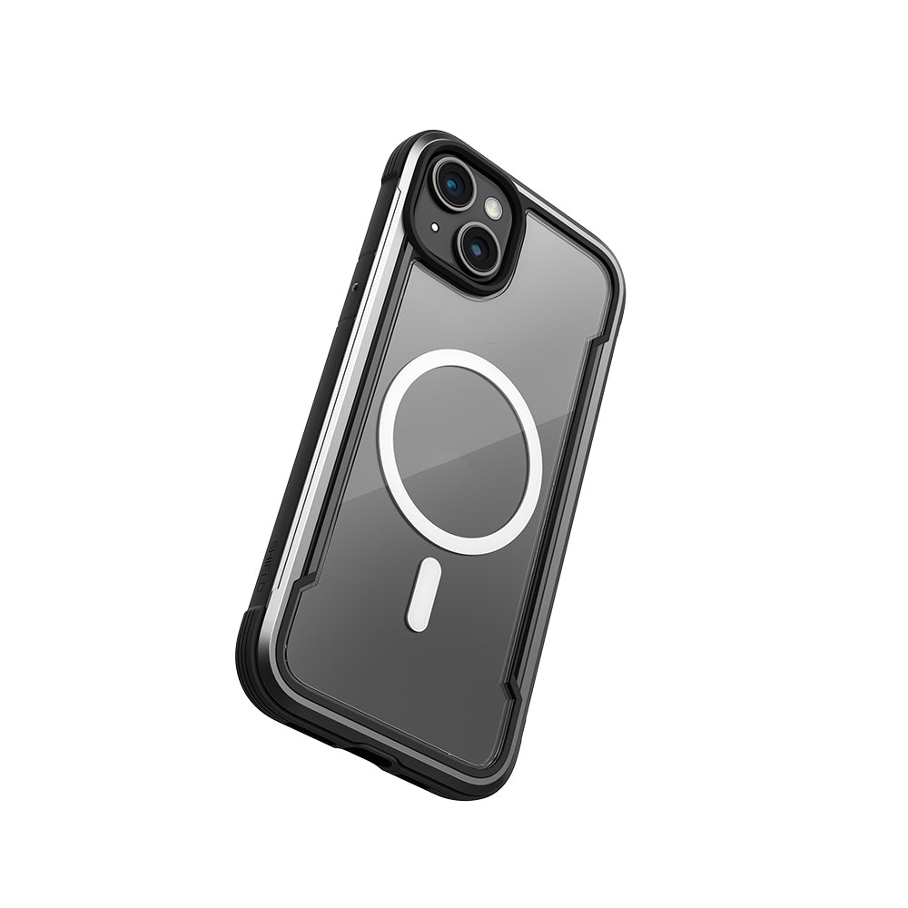 Raptic Shield Serisi iPhone 15 M-safe Şarj Özellikli Airbagli Şeffaf Arka Yüzey Kılıf