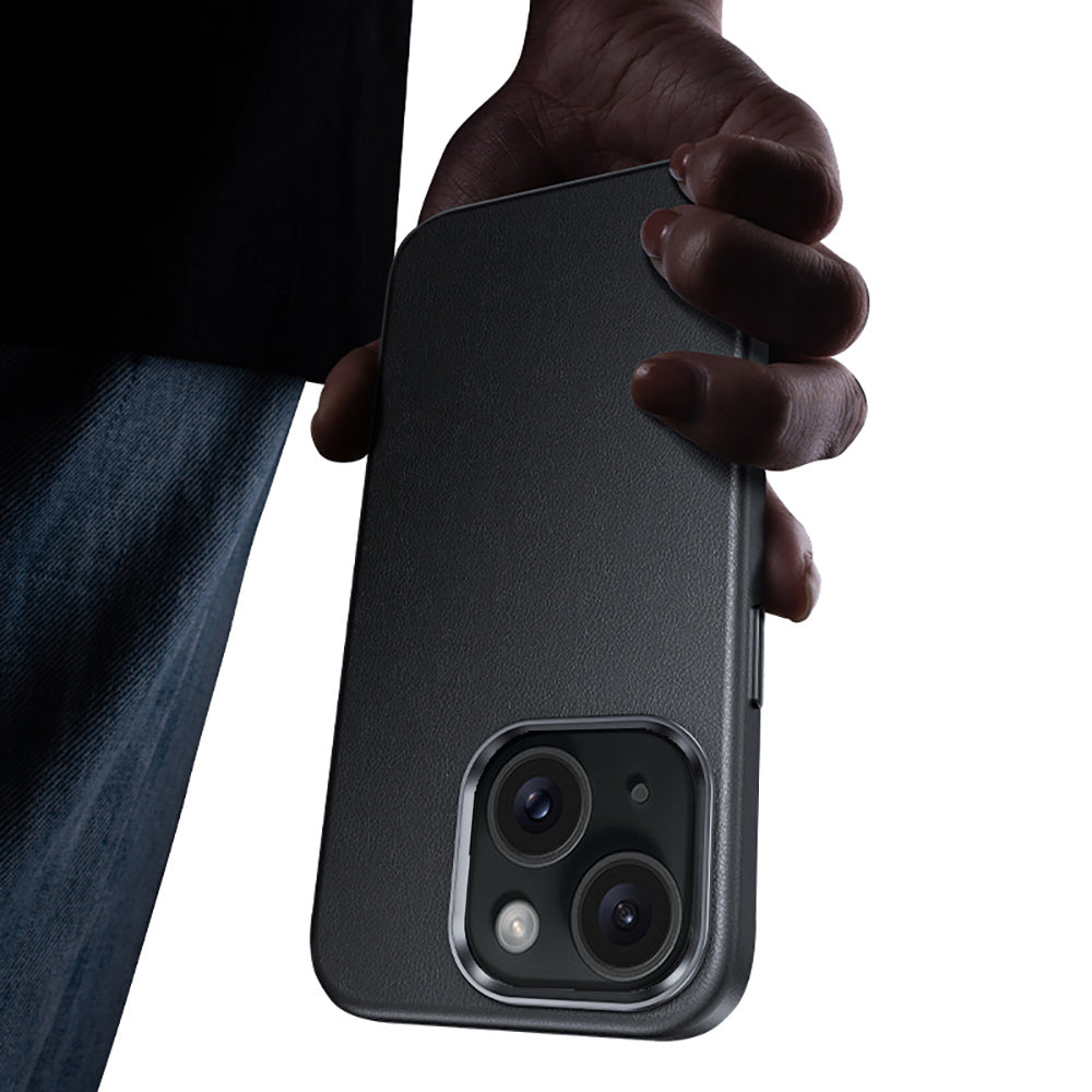 Benks Vintage Leather iPhone 15 Kılıf M-safe Şarj Özellikli Telefon Kılıfı