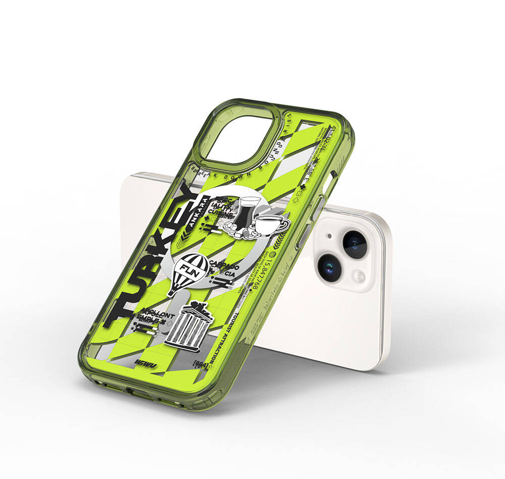 Wiwu Turkey A Serisi iPhone 15 M-safe Şarj Özellikli Desenli Telefon Kılıfı