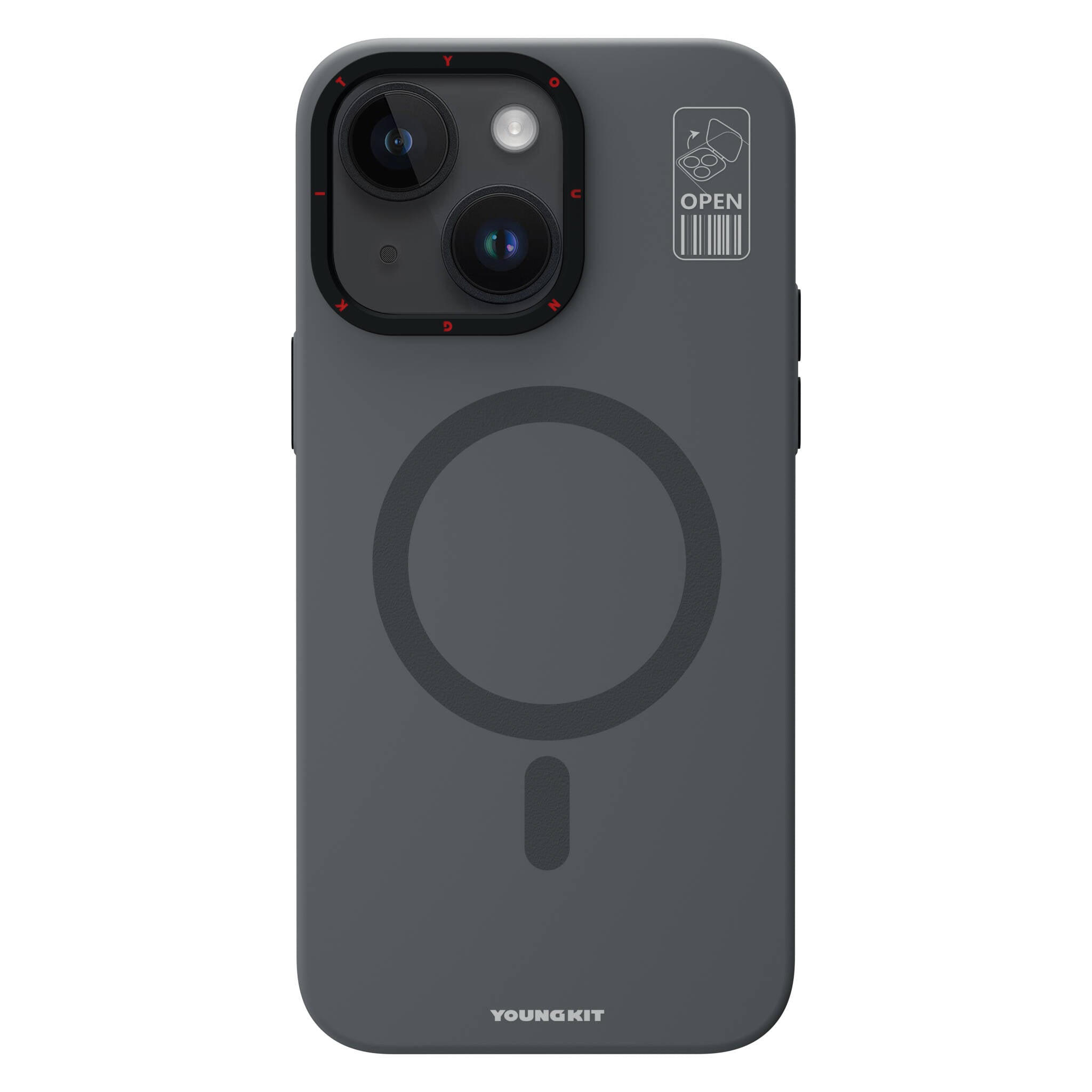 YoungKit Hermit Bracket Serisi iPhone 15 Magsafe Şarj Özellikli Standlı Telefon Kılıfı - 8