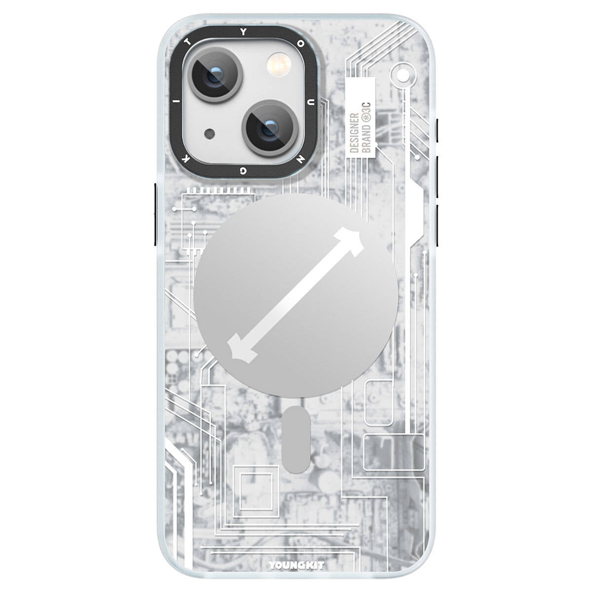 YoungKit Technology Serisi iPhone 15 Magsafe Şarj Özellikli Telefon Kılıfı - 2