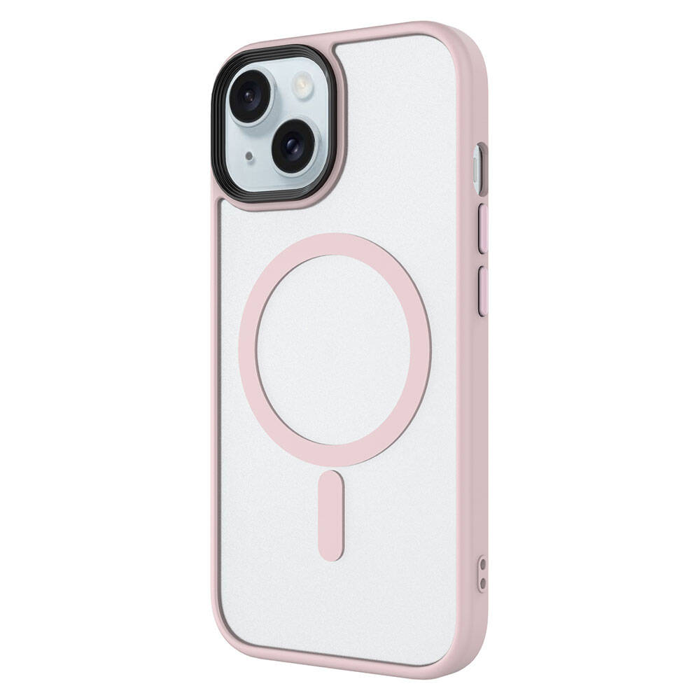 Cepax Matte Magsafe iPhone 15 Mat Arka Yüzey Kablosuz Şarj Özellikli Telefon Kılıfı