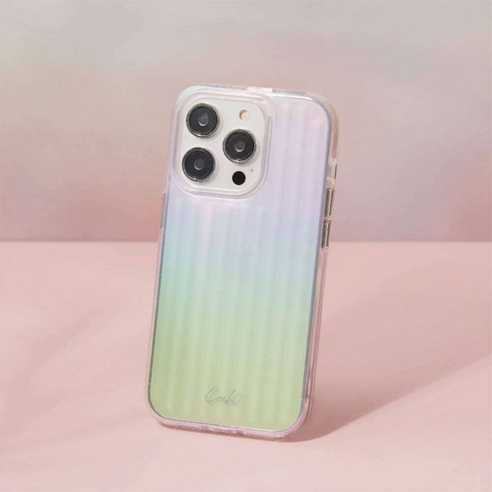 Coehl Linear iPhone 15 Parlayan Arka Yüzey Telefon Kılıfı