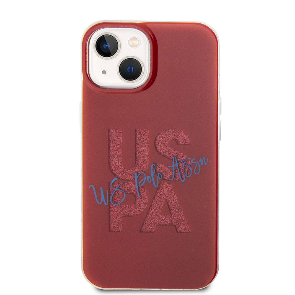 U.S. Polo Assn. iPhone 15 Orjinal Lisanslı Simli Parlak Alfabe Tasarım Telefon Kılıfı - 3