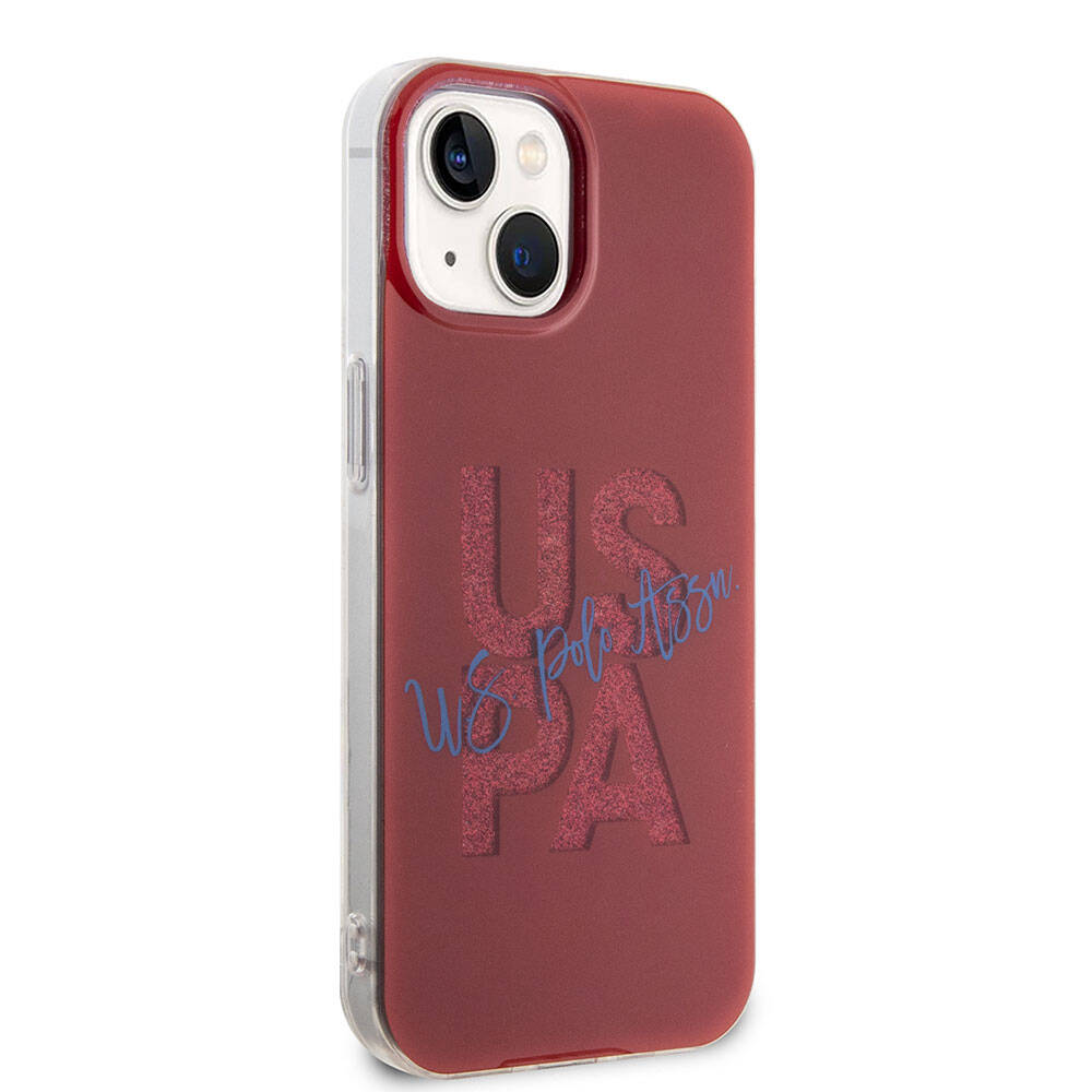 U.S. Polo Assn. iPhone 15 Orjinal Lisanslı Simli Parlak Alfabe Tasarım Telefon Kılıfı - 4