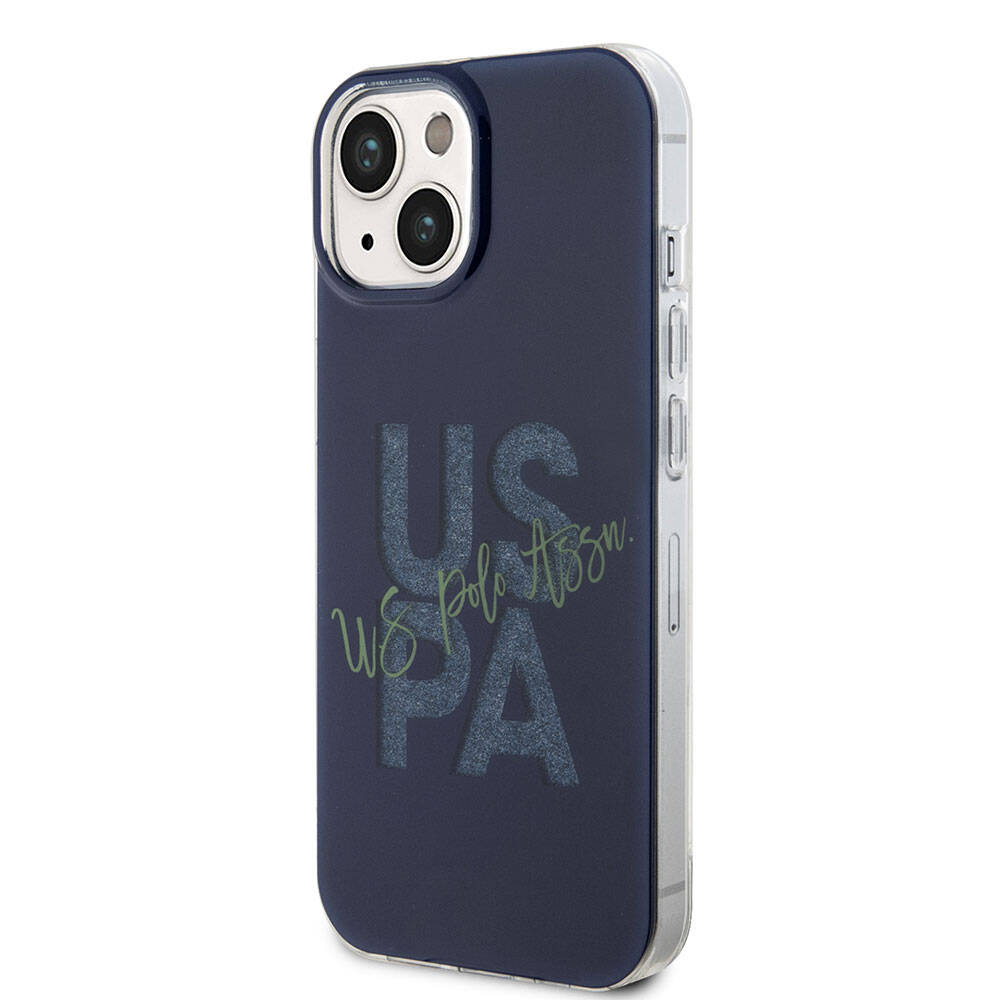 U.S. Polo Assn. iPhone 15 Orjinal Lisanslı Simli Parlak Alfabe Tasarım Telefon Kılıfı - 9