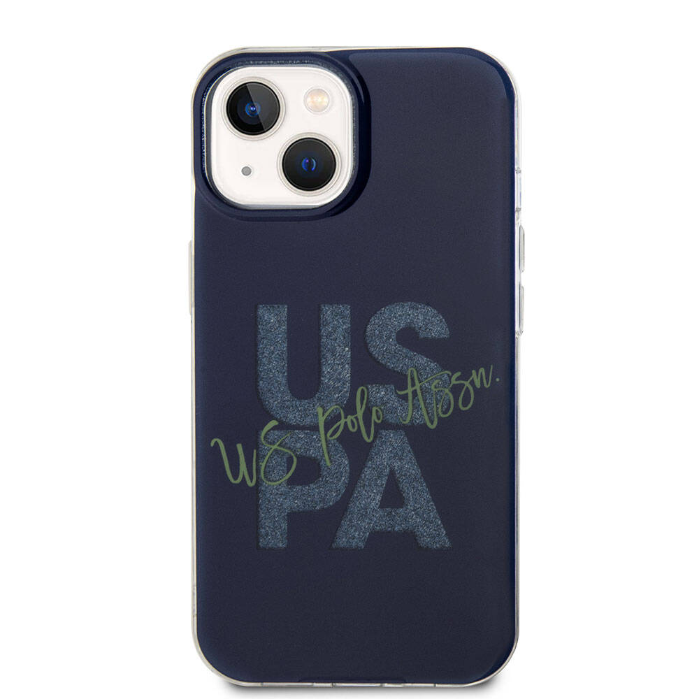 U.S. Polo Assn. iPhone 15 Orjinal Lisanslı Simli Parlak Alfabe Tasarım Telefon Kılıfı - 10