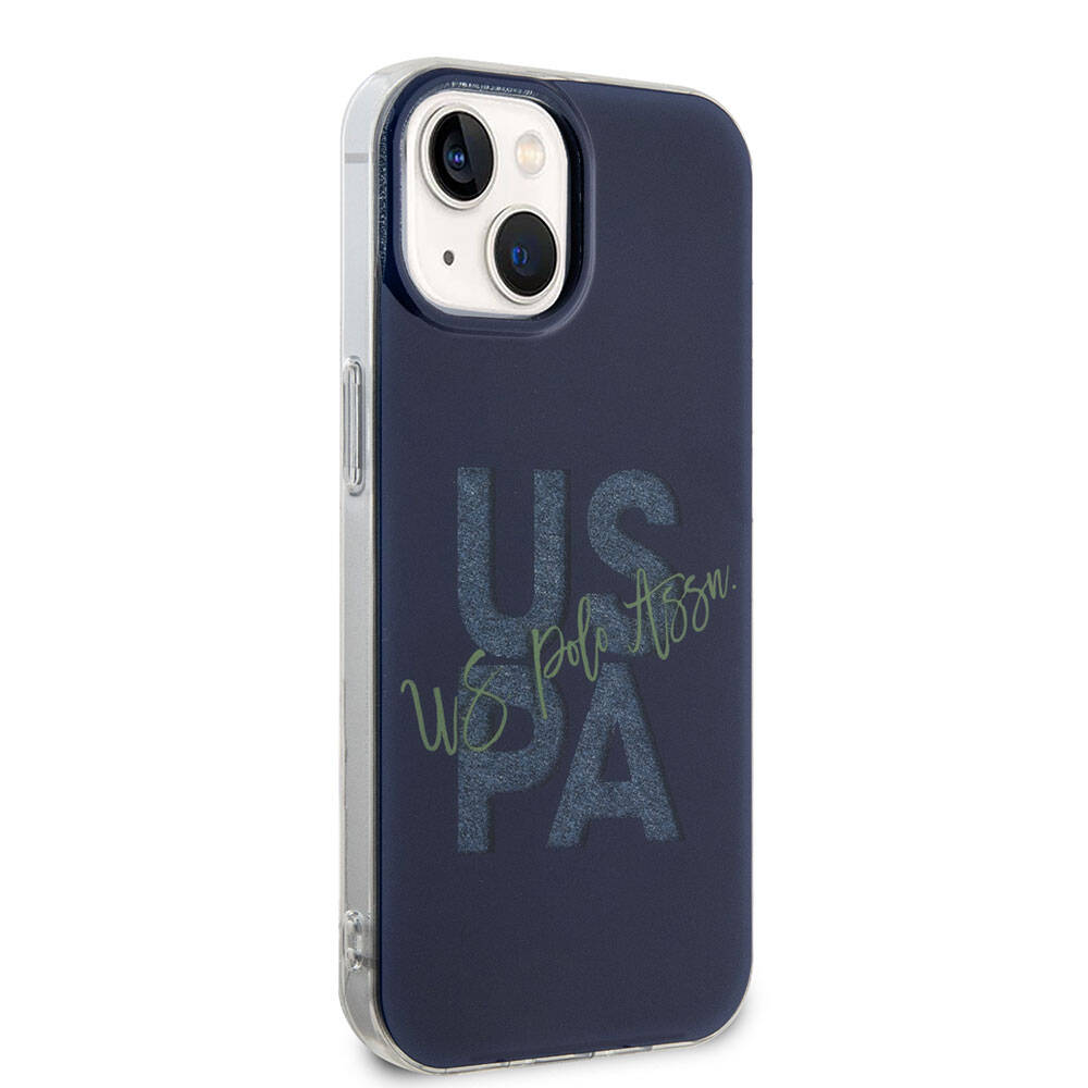 U.S. Polo Assn. iPhone 15 Orjinal Lisanslı Simli Parlak Alfabe Tasarım Telefon Kılıfı - 11