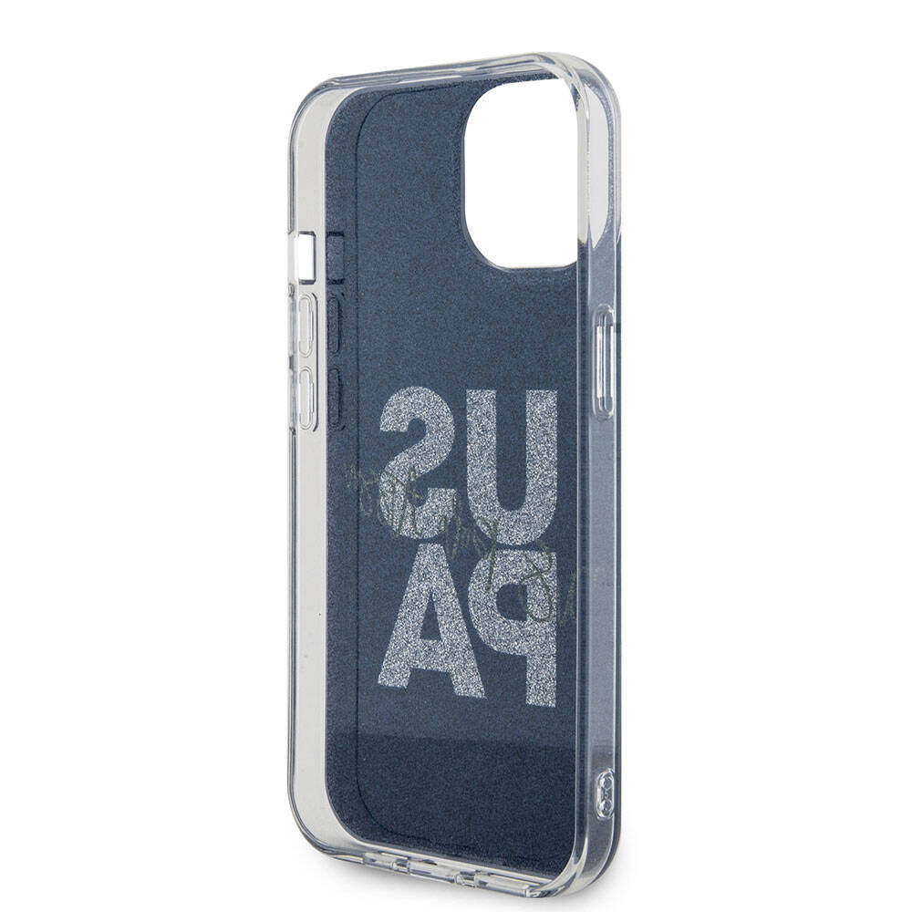 U.S. Polo Assn. iPhone 15 Orjinal Lisanslı Simli Parlak Alfabe Tasarım Telefon Kılıfı - 14