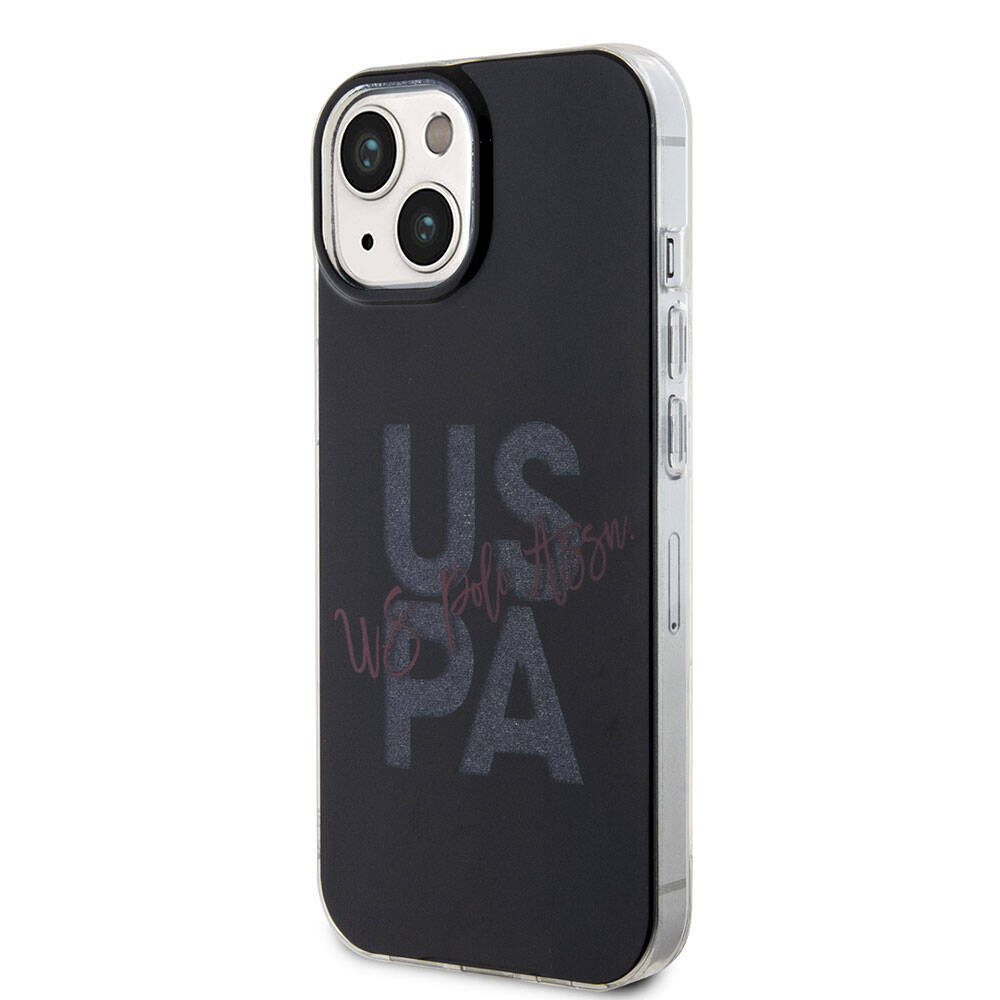 U.S. Polo Assn. iPhone 15 Orjinal Lisanslı Simli Parlak Alfabe Tasarım Telefon Kılıfı - 23