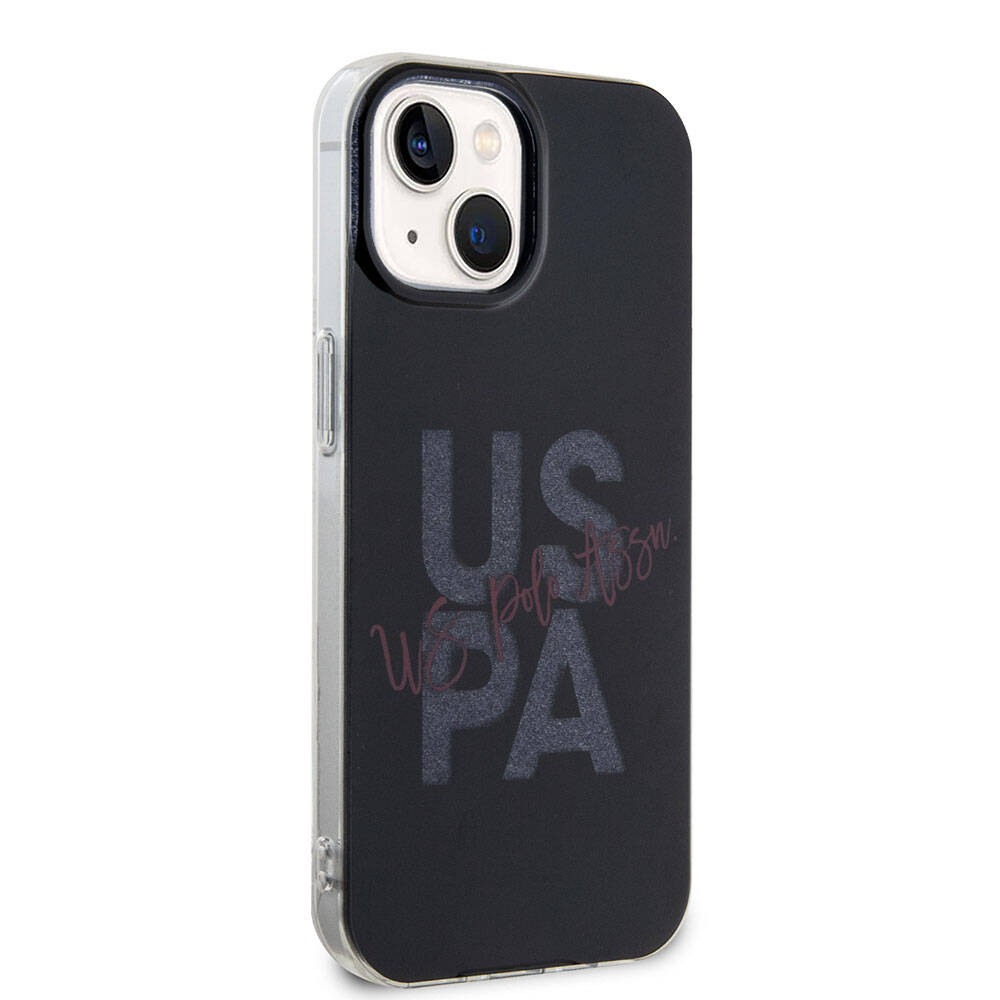 U.S. Polo Assn. iPhone 15 Orjinal Lisanslı Simli Parlak Alfabe Tasarım Telefon Kılıfı - 25