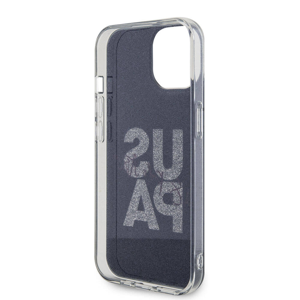 U.S. Polo Assn. iPhone 15 Orjinal Lisanslı Simli Parlak Alfabe Tasarım Telefon Kılıfı - 28