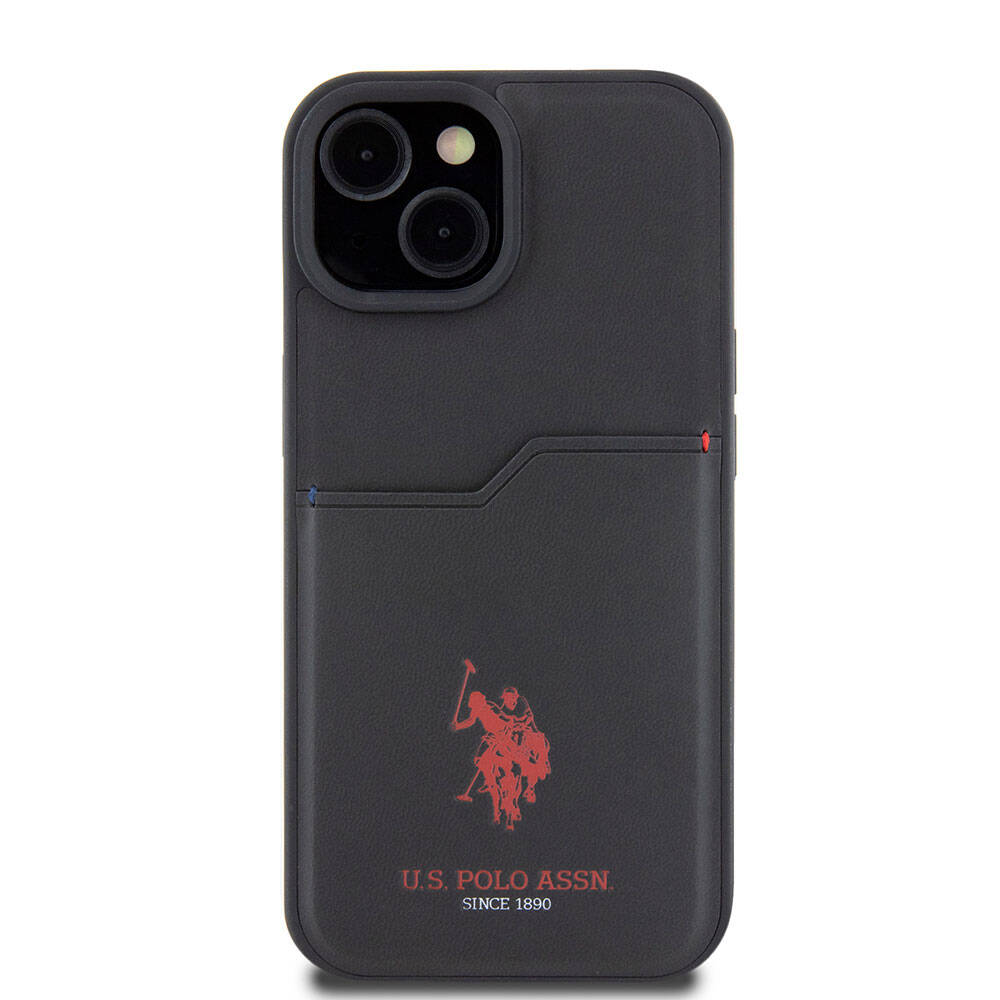 U.S. Polo Assn. iPhone 15 Orjinal Lisanslı Baskı Logolu PU Kartlıklı Telefon Kılıfı - 10