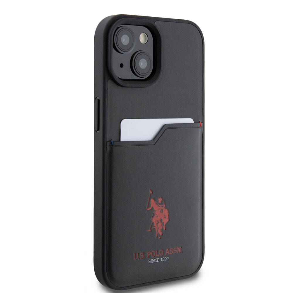 U.S. Polo Assn. iPhone 15 Orjinal Lisanslı Baskı Logolu PU Kartlıklı Telefon Kılıfı - 11