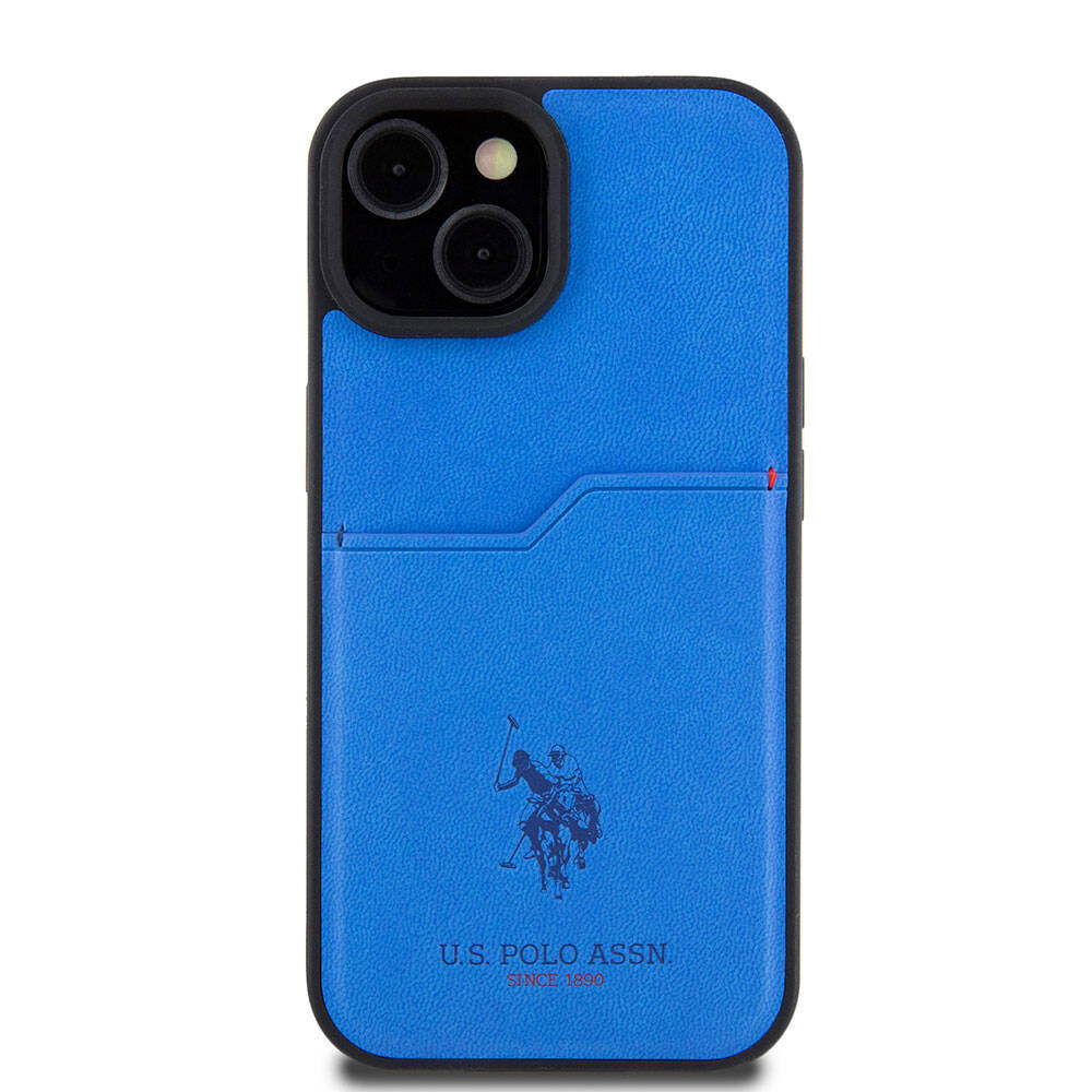 U.S. Polo Assn. iPhone 15 Orjinal Lisanslı Baskı Logolu PU Kartlıklı Telefon Kılıfı - 17