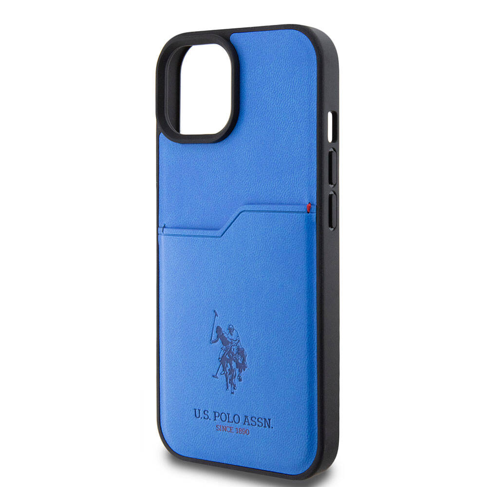 U.S. Polo Assn. iPhone 15 Orjinal Lisanslı Baskı Logolu PU Kartlıklı Telefon Kılıfı - 19
