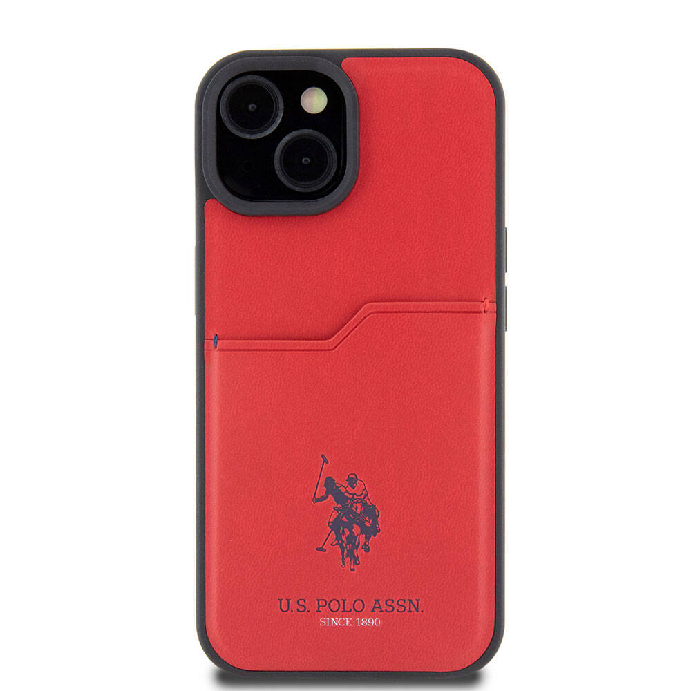 U.S. Polo Assn. iPhone 15 Orjinal Lisanslı Baskı Logolu PU Kartlıklı Telefon Kılıfı - 3