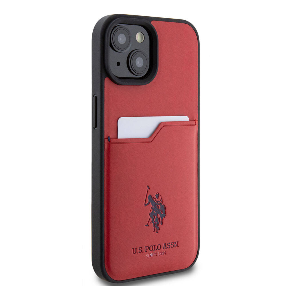 U.S. Polo Assn. iPhone 15 Orjinal Lisanslı Baskı Logolu PU Kartlıklı Telefon Kılıfı - 4