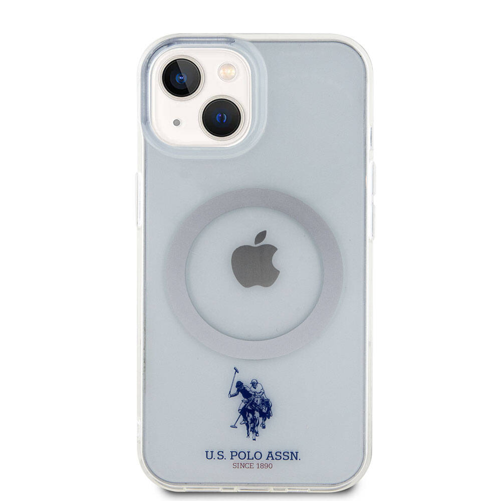 U.S. Polo Assn. iPhone 15 Orjinal Lisanslı Magsafe Şarj Özellikli Transparan Tasarım Telefon Kılıfı - 3