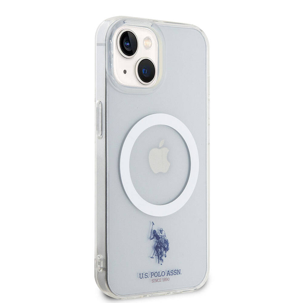 U.S. Polo Assn. iPhone 15 Orjinal Lisanslı Magsafe Şarj Özellikli Transparan Tasarım Telefon Kılıfı - 4