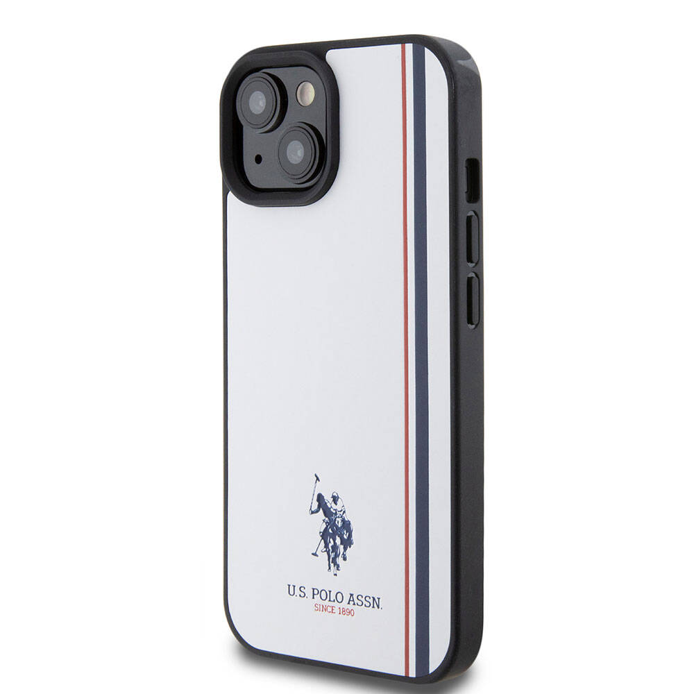 U.S. Polo Assn. iPhone 15 Orjinal Lisanslı Üç Renk Şerit Tasarımlı Baskı Logolu Telefon Kılıfı - 2